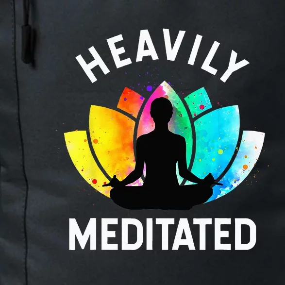 Heavily Meditated Funny Meditation & Yoga Gift Daily Commute Backpack