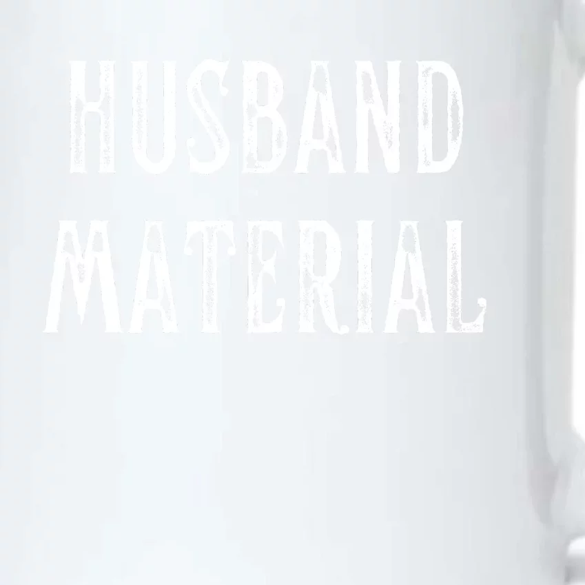 Husband Material Funny Christmas Gift For Him Black Color Changing Mug