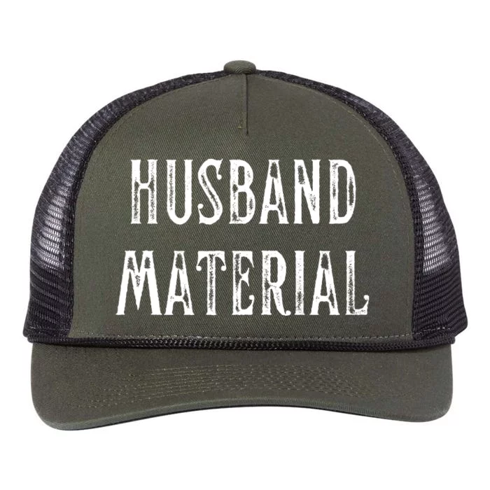 Husband Material Funny Christmas Gift For Him Retro Rope Trucker Hat Cap