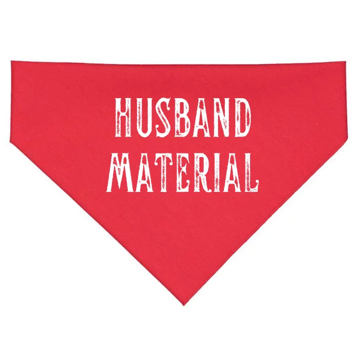 Husband Material Funny Christmas Gift For Him USA-Made Doggie Bandana