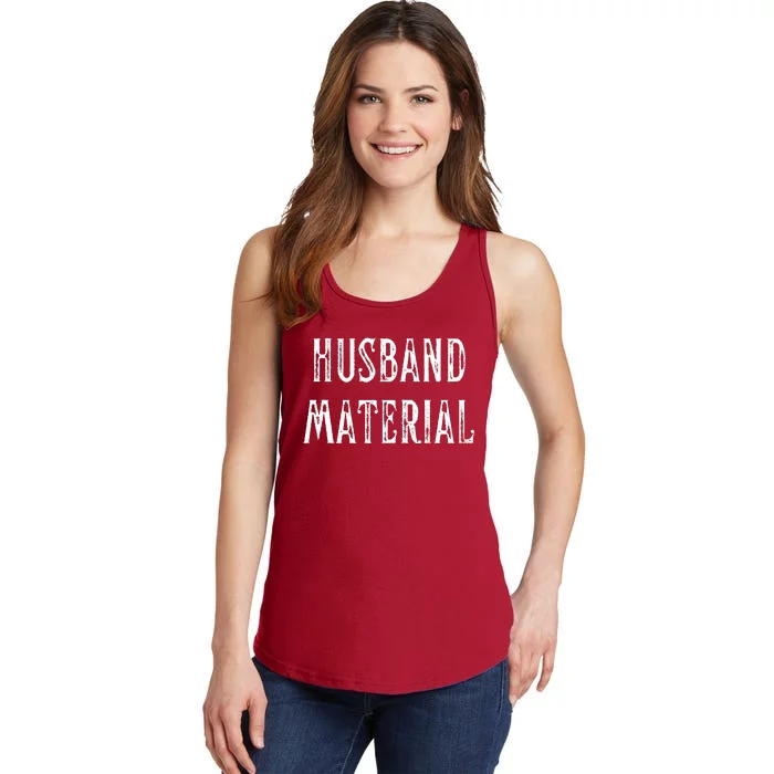 Husband Material Funny Christmas Gift For Him Ladies Essential Tank