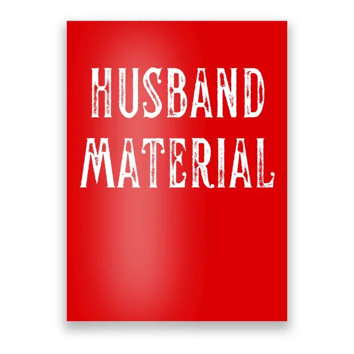 Husband Material Funny Christmas Gift For Him Poster