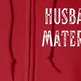 Husband Material Funny Christmas Gift For Him Full Zip Hoodie