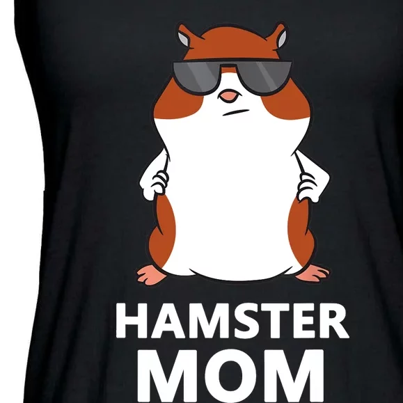 Hamster Mom Funny Pet Hamster Mom Ladies Essential Flowy Tank