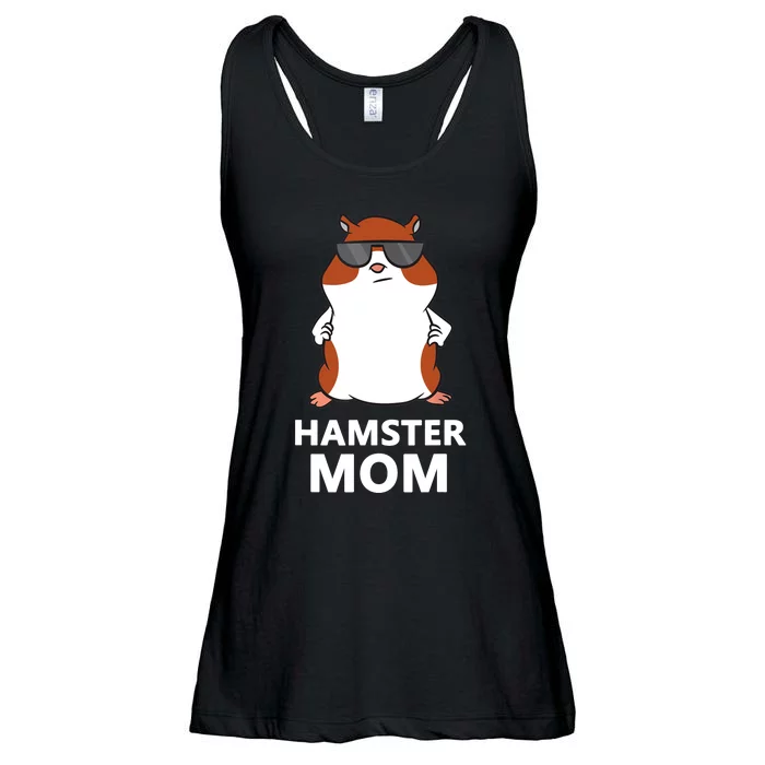 Hamster Mom Funny Pet Hamster Mom Ladies Essential Flowy Tank