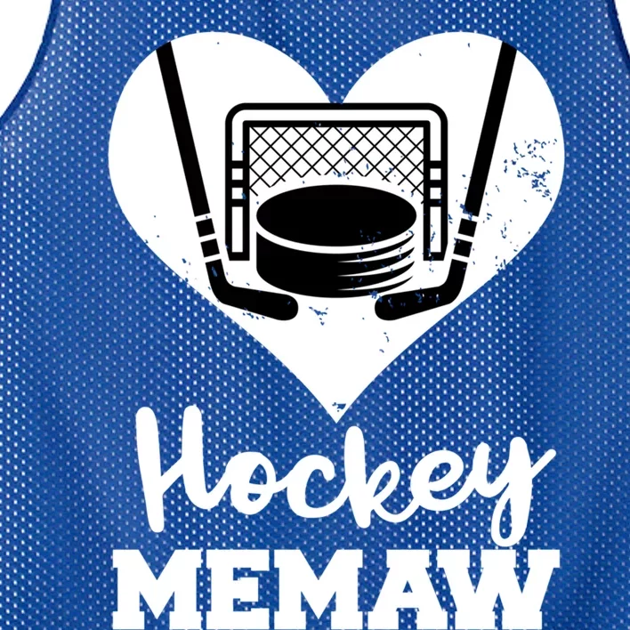 Hockey Memaw Funny Hockey Player Memaw Gift Mesh Reversible Basketball Jersey Tank