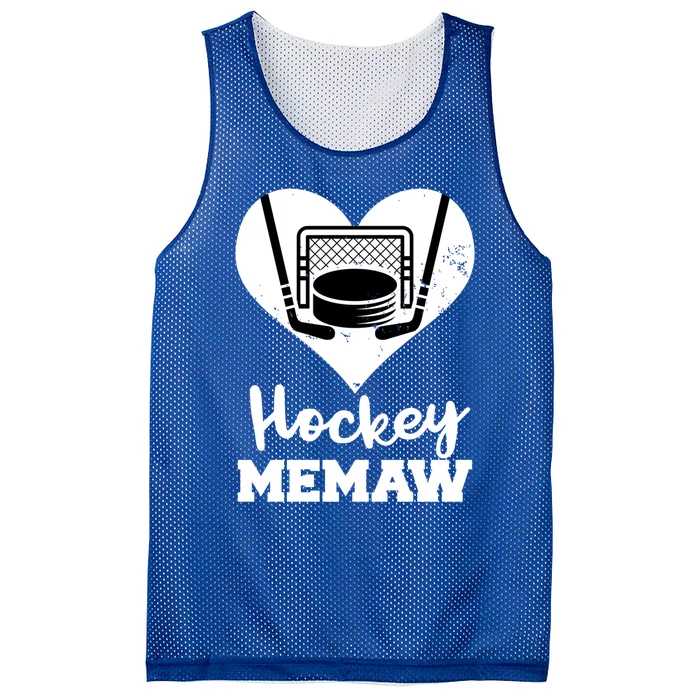 Hockey Memaw Funny Hockey Player Memaw Gift Mesh Reversible Basketball Jersey Tank