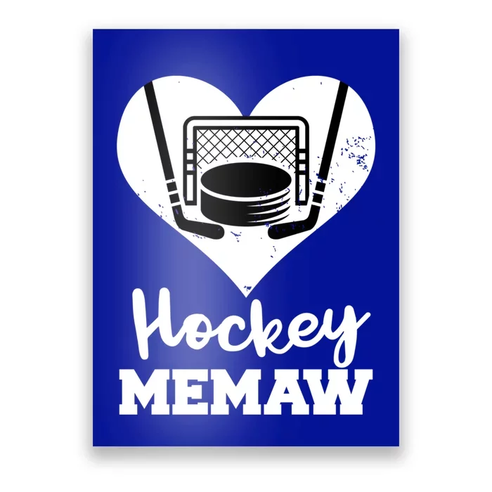 Hockey Memaw Funny Hockey Player Memaw Gift Poster