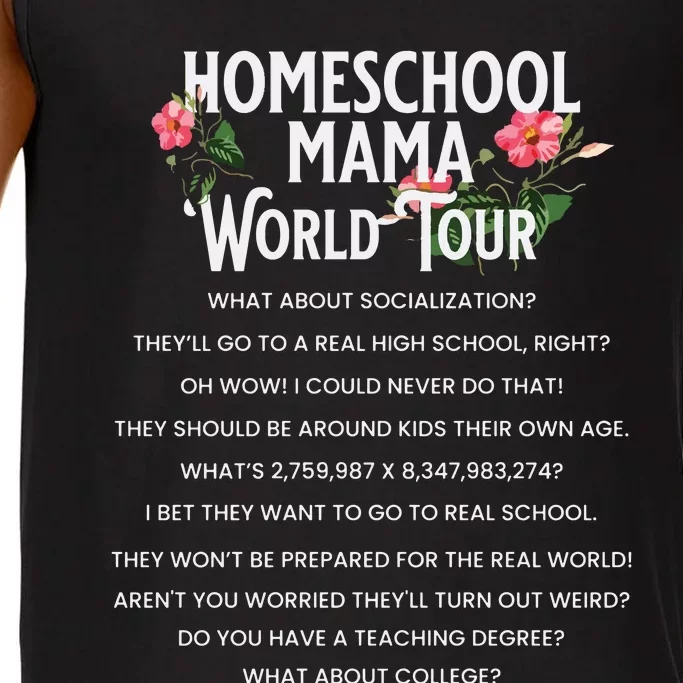 Homeschool Mom Funny Homeschool Motherhood World Comfort Colors® Tank Top