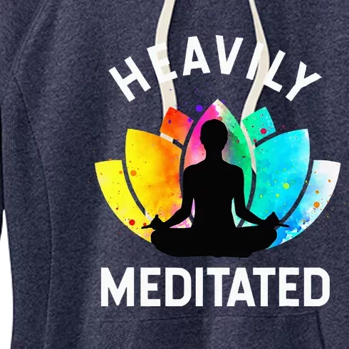 Heavily Meditated Funny Meditation & Yoga Gift Women's Fleece Hoodie