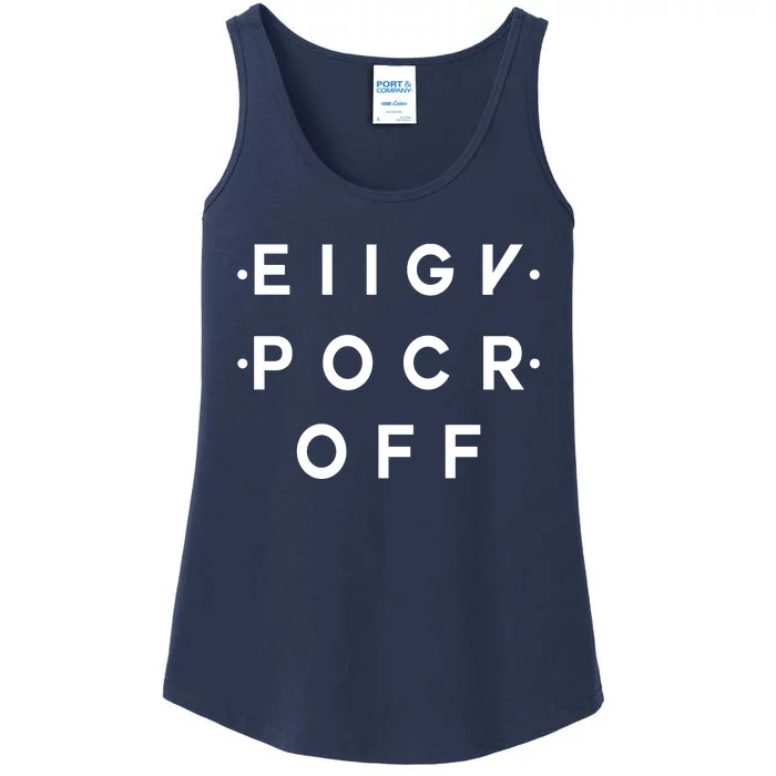 Hidden Message Fck Off Funny Ladies Essential Tank