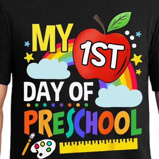 Happy My First Day Of Preschool Back To School Pajama Set