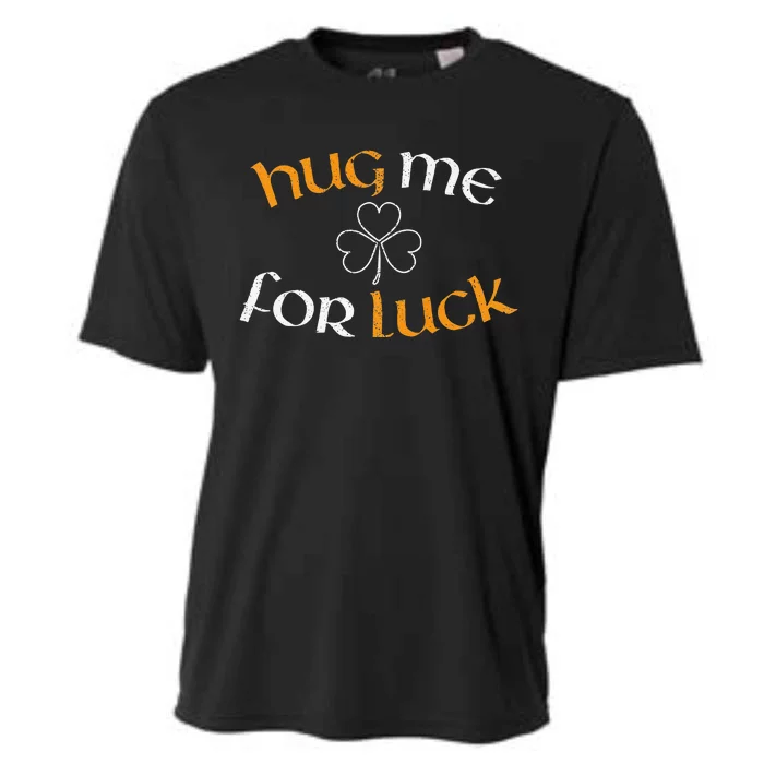 Hug Me For Luck St Patricks Day Irish Celebration Cooling Performance Crew T-Shirt