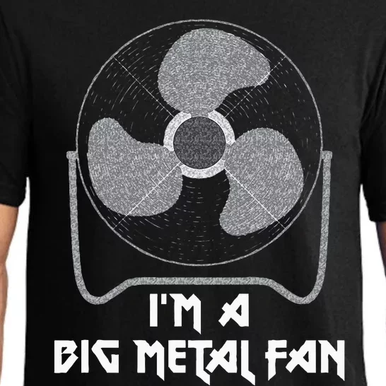 Heavy Metal Fan Big Metal Fan Funny Music Rock And Roll Pajama Set