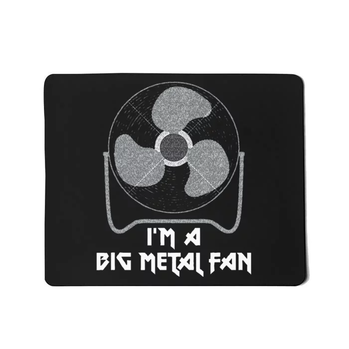 Heavy Metal Fan Big Metal Fan Funny Music Rock And Roll Mousepad