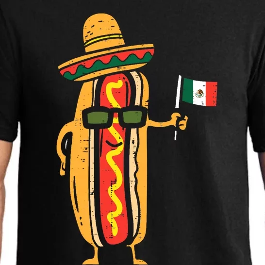 Hotdog Mexican Flag Funny Cinco De Mayo Food Pajama Set