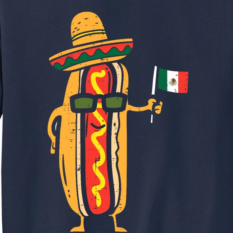 Hotdog Mexican Flag Funny Cinco De Mayo Food Sweatshirt