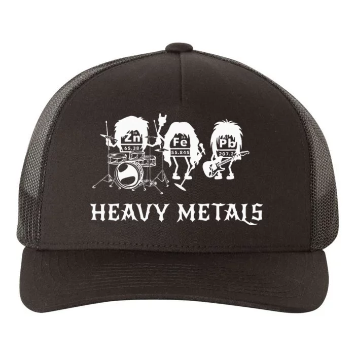 Heavy Metals Funny Chemistry Periodic Table Joke Yupoong Adult 5-Panel Trucker Hat