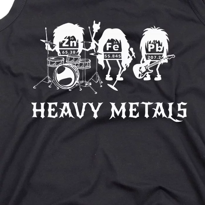 Heavy Metals Funny Chemistry Periodic Table Joke Tank Top