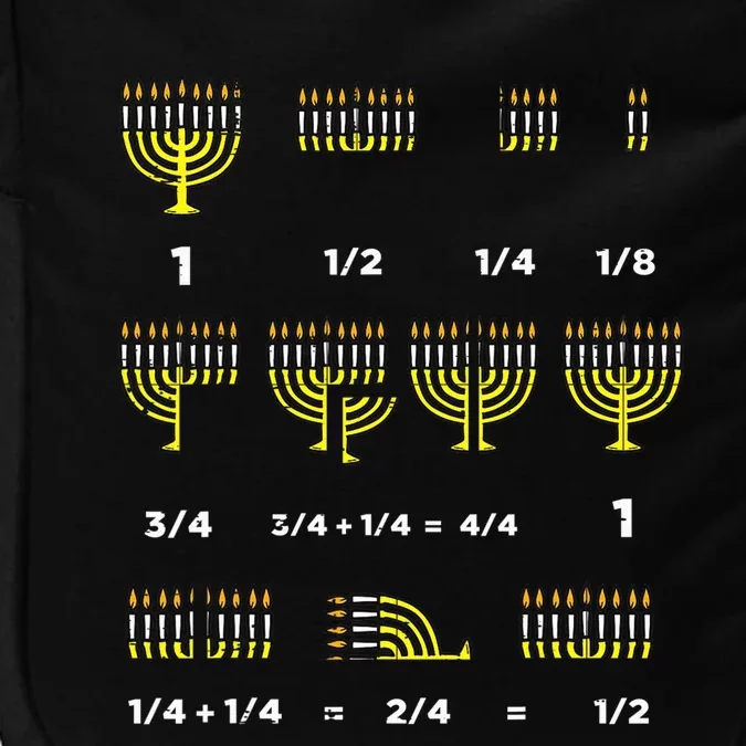 Hanukkah Math Fractions Menorah Chanukah Teacher Impact Tech Backpack