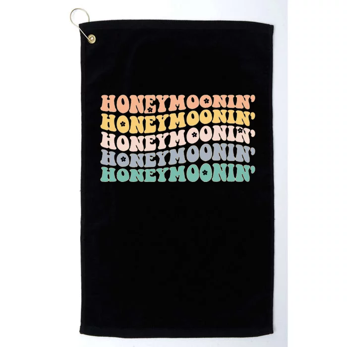 Honey Moonin Fun Honeymooning Honeymoon Vacation Platinum Collection Golf Towel