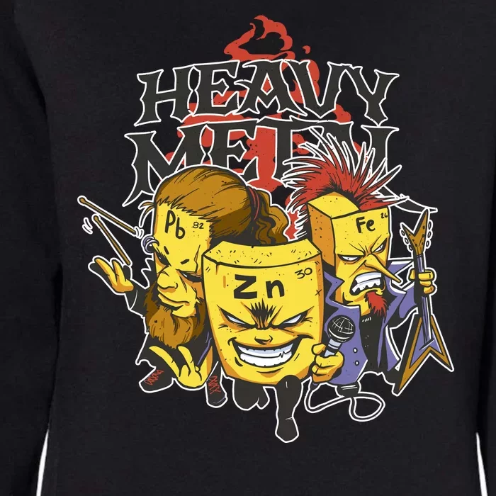 Heavy Metal Funny Chemistry Womens California Wash Sweatshirt