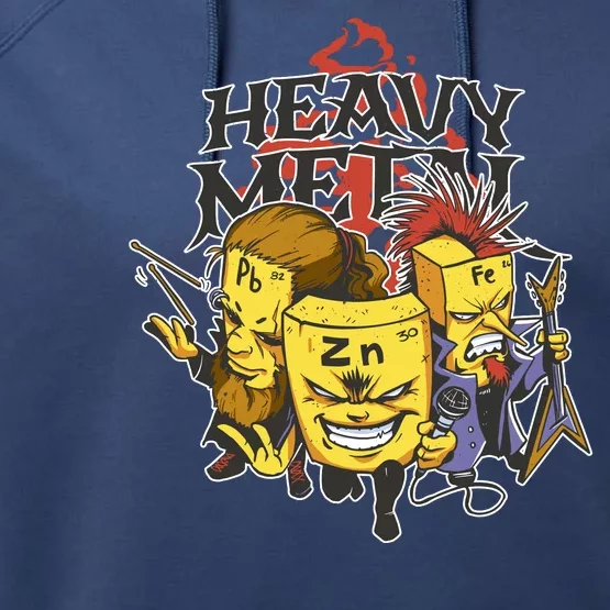 Heavy Metal Funny Chemistry Performance Fleece Hoodie