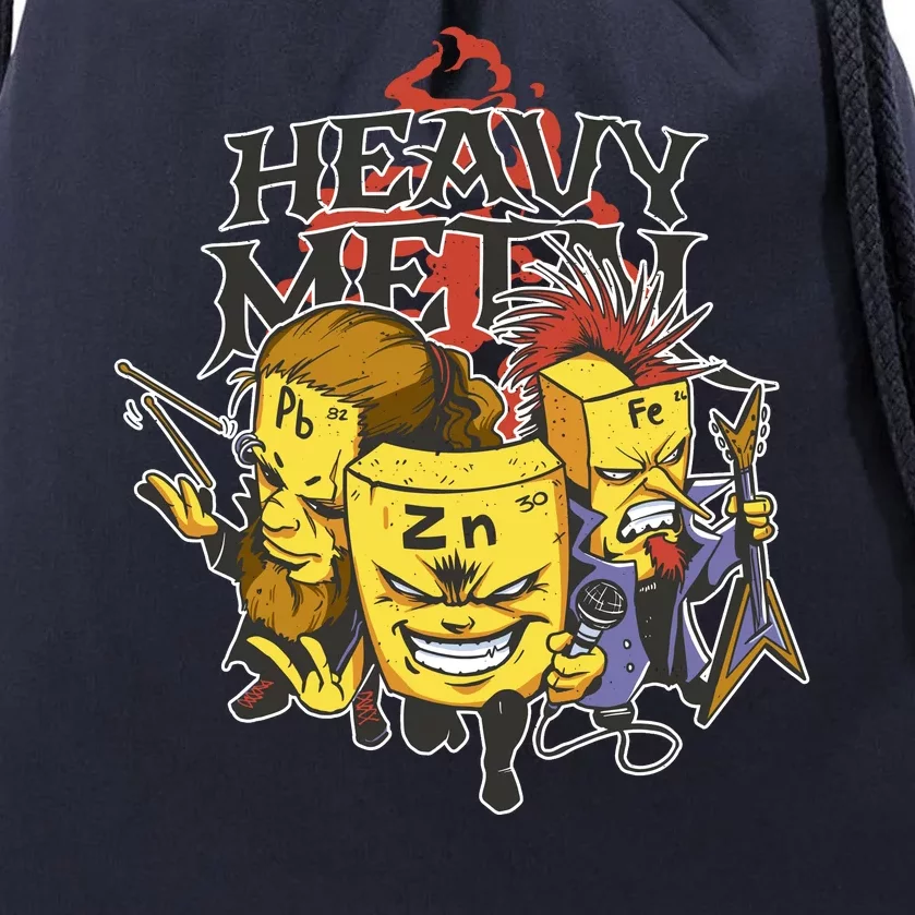 Heavy Metal Funny Chemistry Drawstring Bag