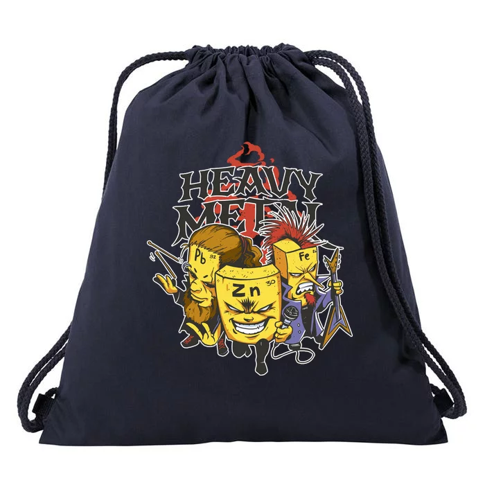 Heavy Metal Funny Chemistry Drawstring Bag