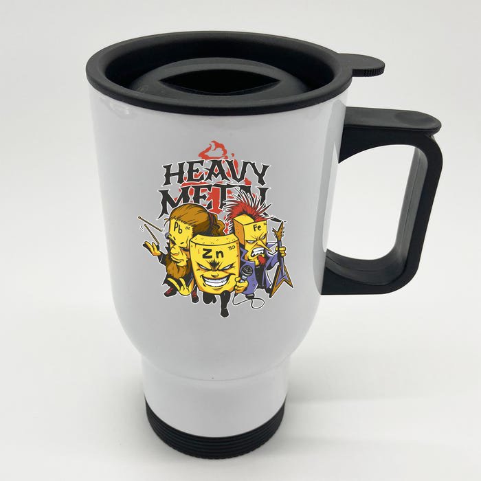 Heavy Metal Funny Chemistry Front & Back Stainless Steel Travel Mug