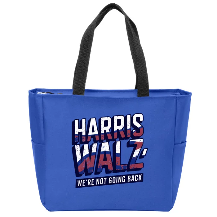 Harriswalz Merica Forward Not Backward In Gift Zip Tote Bag