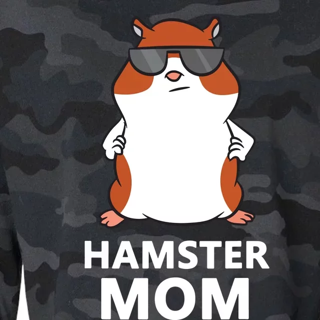 Hamster Mom Funny Pet Hamster Mom Cropped Pullover Crew