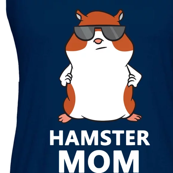 Hamster Mom Funny Pet Hamster Mom Ladies Essential Flowy Tank