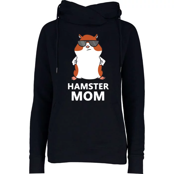 Hamster Mom Funny Pet Hamster Mom Womens Funnel Neck Pullover Hood