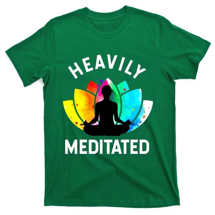 Heavily Meditated Funny Meditation Yoga Gift T-Shirt