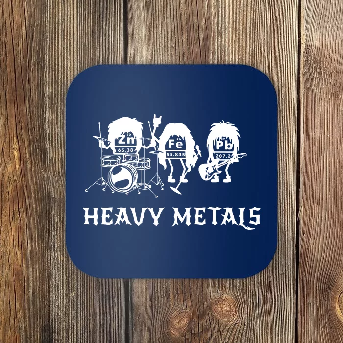 Heavy Metals Funny Chemistry Periodic Table Joke Coaster