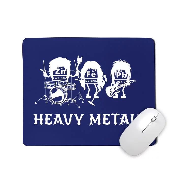 Heavy Metals Funny Chemistry Periodic Table Joke Mousepad