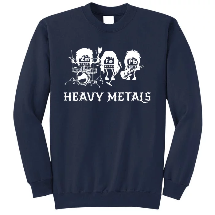 Heavy Metals Funny Chemistry Periodic Table Joke Tall Sweatshirt