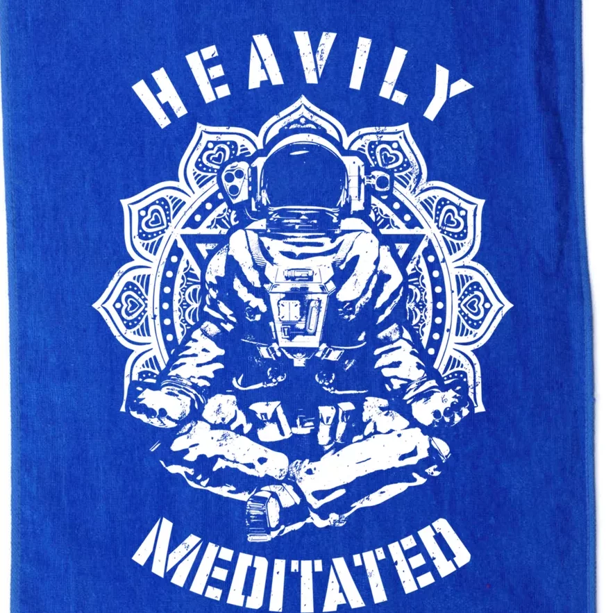 Heavily Meditated Funny Spiritual Yoga Astronaut Dala Gift Platinum Collection Golf Towel