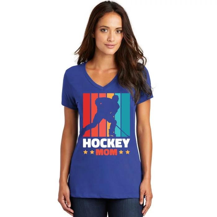 Hockey Mom For Hockey Great Gift Women's V-Neck T-Shirt