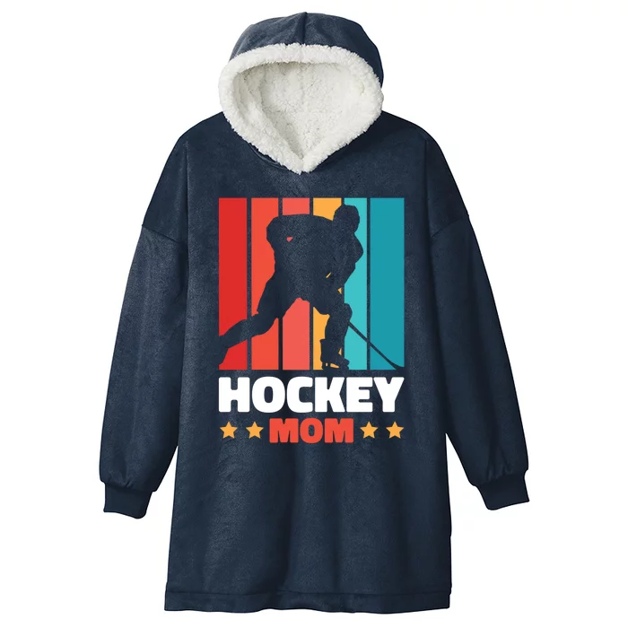 Hockey Mom For Hockey Great Gift Hooded Wearable Blanket