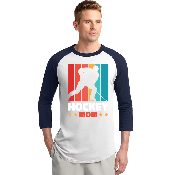 Hockey Mom For Hockey Great Gift Baseball Sleeve Shirt