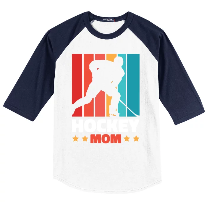 Hockey Mom For Hockey Great Gift Baseball Sleeve Shirt