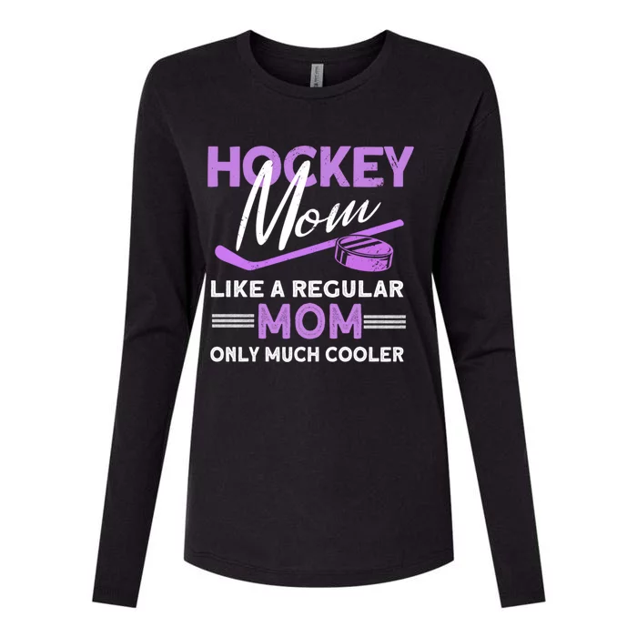 Hockey Mom Funny Ice Hockey Meaningful Gift Womens Cotton Relaxed Long Sleeve T-Shirt