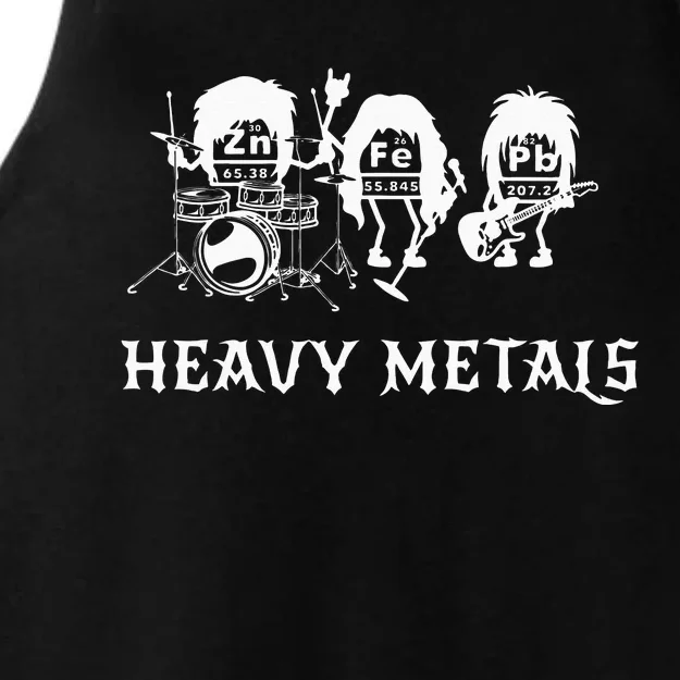 Heavy Metals Funny Chemistry Periodic Table Joke Ladies Tri-Blend Wicking Tank