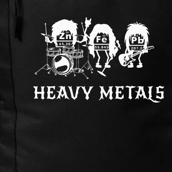 Heavy Metals Funny Chemistry Periodic Table Joke Daily Commute Backpack