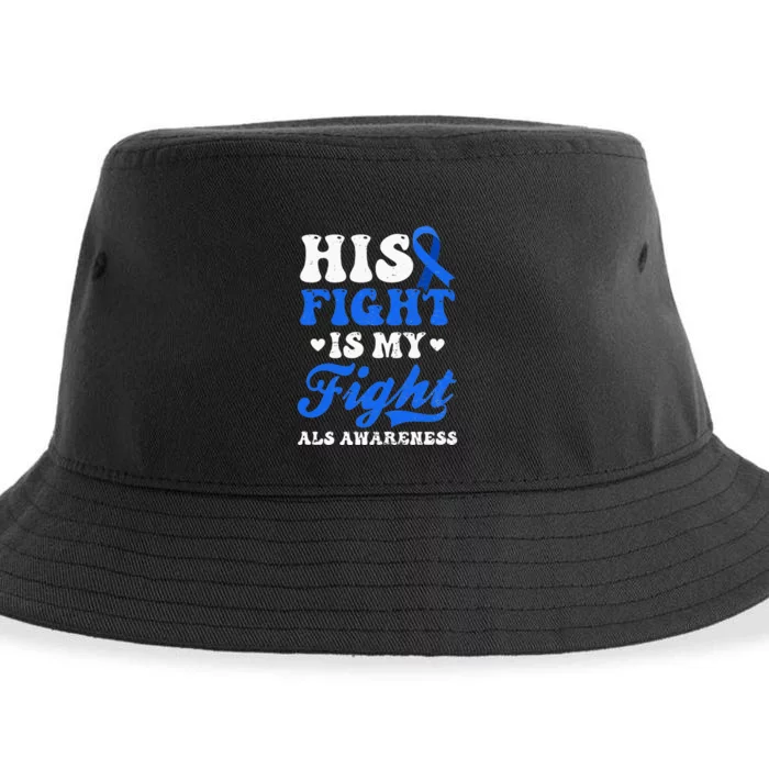 His My Fight Design Als Awarenesss Sustainable Bucket Hat