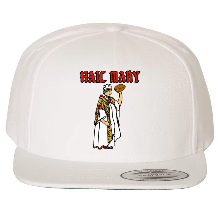 Hail Mary Football Wool Snapback Cap