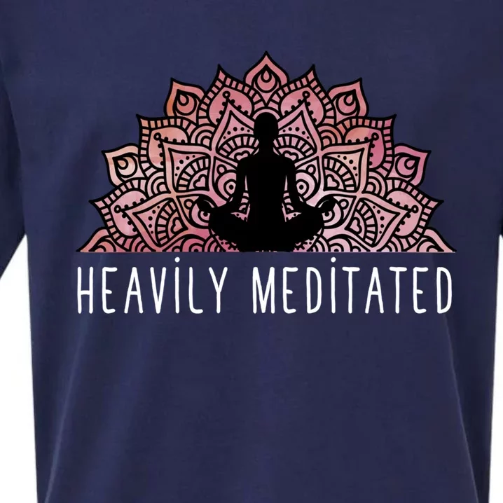 Heavily Meditated Gift Spiritual Daily Meditation Zen Gift Sueded Cloud Jersey T-Shirt