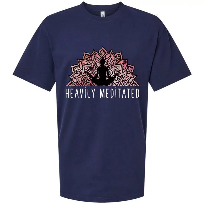 Heavily Meditated Gift Spiritual Daily Meditation Zen Gift Sueded Cloud Jersey T-Shirt